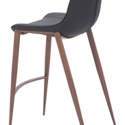 Magnus Barstool (Set of 2) Black & Walnut