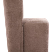 Bambun Dining Chair with Wheels Taupe