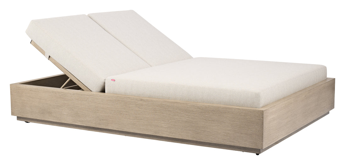Varadero Beach Double Chaise Gray