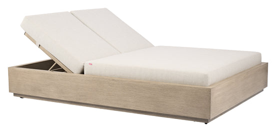 Varadero Beach Double Chaise Gray