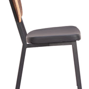 Ardenne Dining Chair (Set of 4) Black & Brown