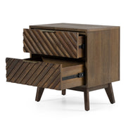 Daisy Mid-Century Dark Acacia Nightstand - image 4