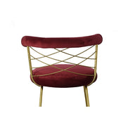 Dakin - Modern Glam Red & Gold Barstool - image 5