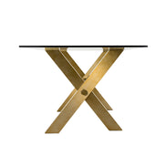 Dandy - Modern Golden & 15mm Glass Dining Table - image 5