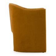 Danube - Modern Burnt Orange Fabric Dining Chair - image 2