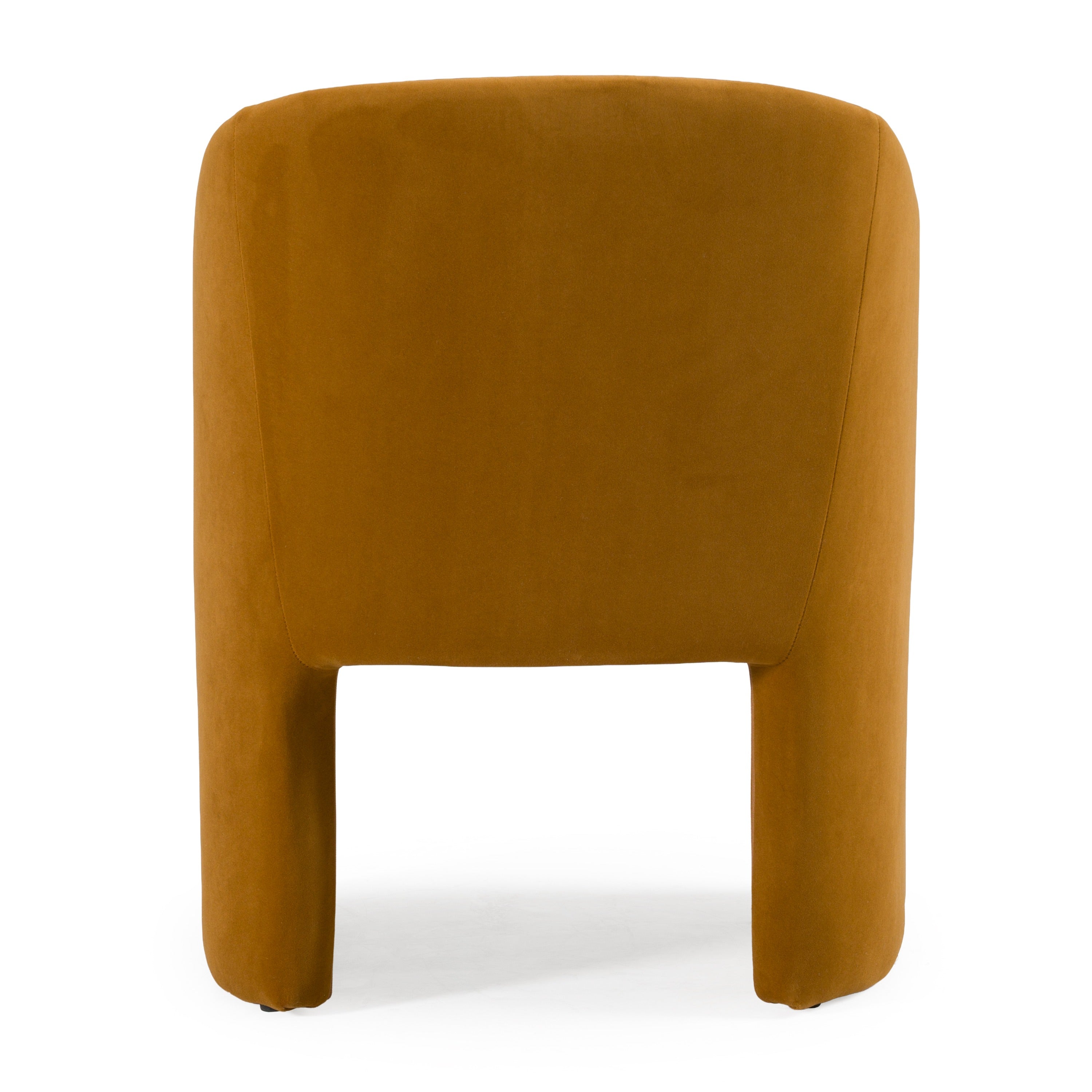 Danube - Modern Burnt Orange Fabric Dining Chair - image 3