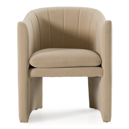 Danube - Modern Beige Fabric Dining Chair
