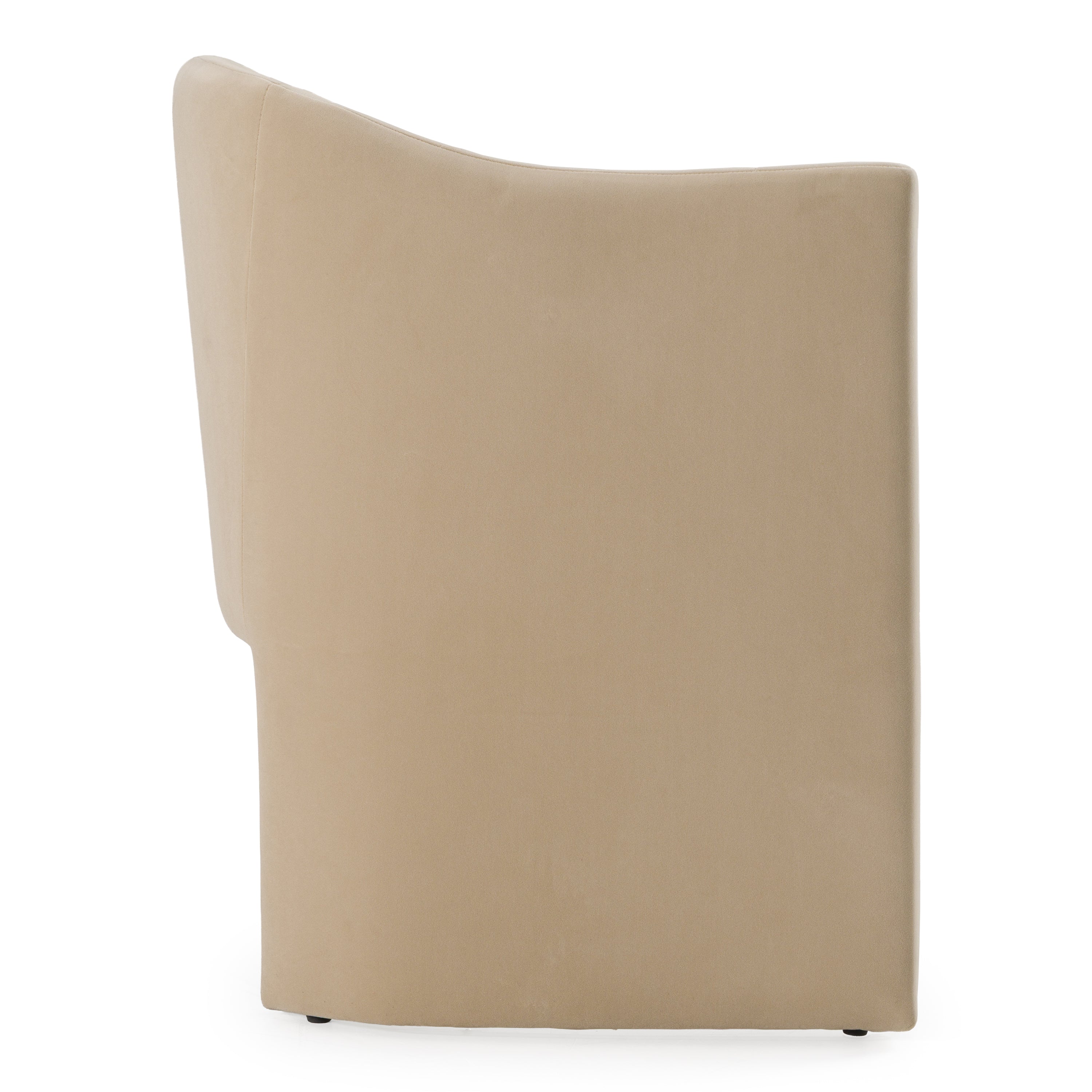 Danube - Modern Beige Fabric Dining Chair - image 3