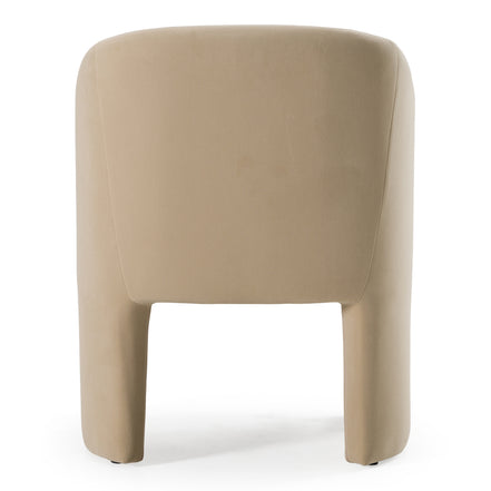 Danube - Modern Beige Fabric Dining Chair - image 4