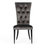 Darley - Transitional Grey Velvet Dining Chair Set of 2 - image 5