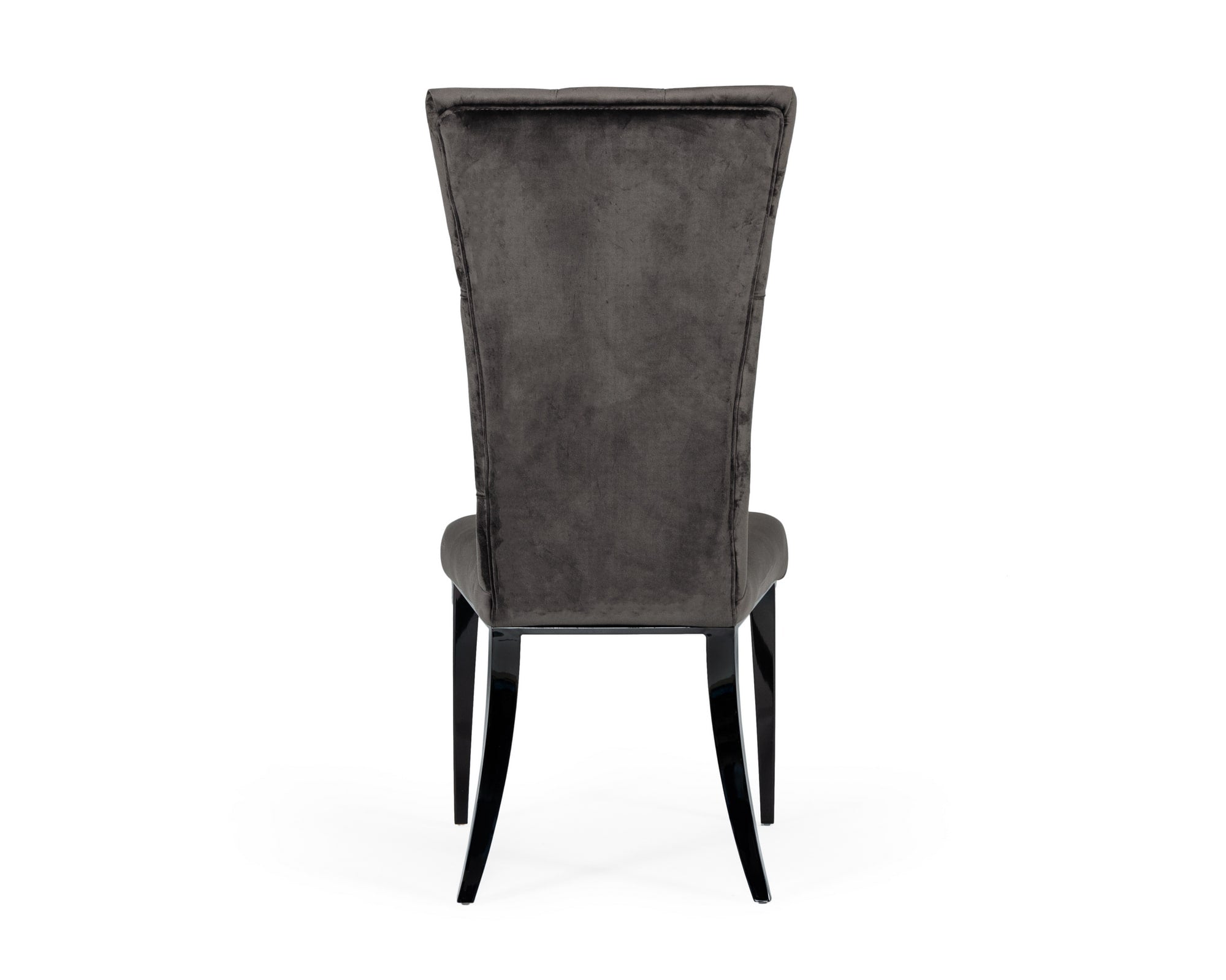 Darley - Transitional Grey Velvet Dining Chair Set of 2 - image 4