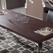Daytona Modern Brown Oak Rectangle Dining Table - image 3