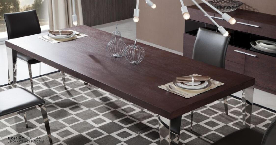 Daytona Modern Brown Oak Rectangle Dining Table - image 3