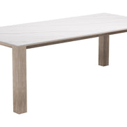 Leilani Rectangular Dining Table White