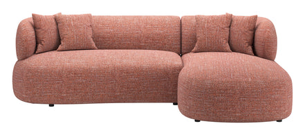 Venezia Chaise Sectional Brown