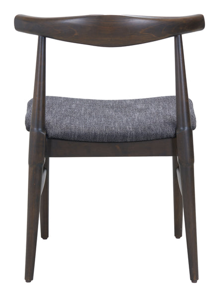 Tuzka Dining Chair (Set of 2) Gray & Espresso