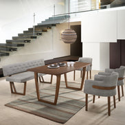 Jordan Modern Walnut Dining Table - image 2