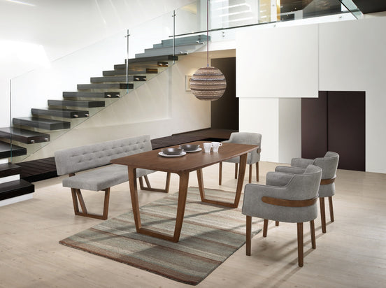 Jordan Modern Walnut Dining Table - image 2