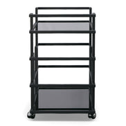 Deakin - Black Stainless Steel and Black Glass Wine Rack - image 3
