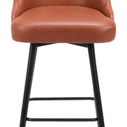 Keppel Swivel Barstool Brown