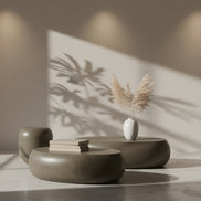 Denny - Modern Grey Contrete End Table - image 3