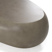 Denny - Modern Grey Concrete Large Oval Coffee Table - image 3