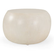 Denny - Modern Beige Fiberform Oval Coffee Table - image 3