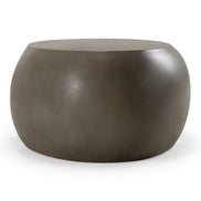 Denny - Modern Grey Concrete Oval Coffee Table