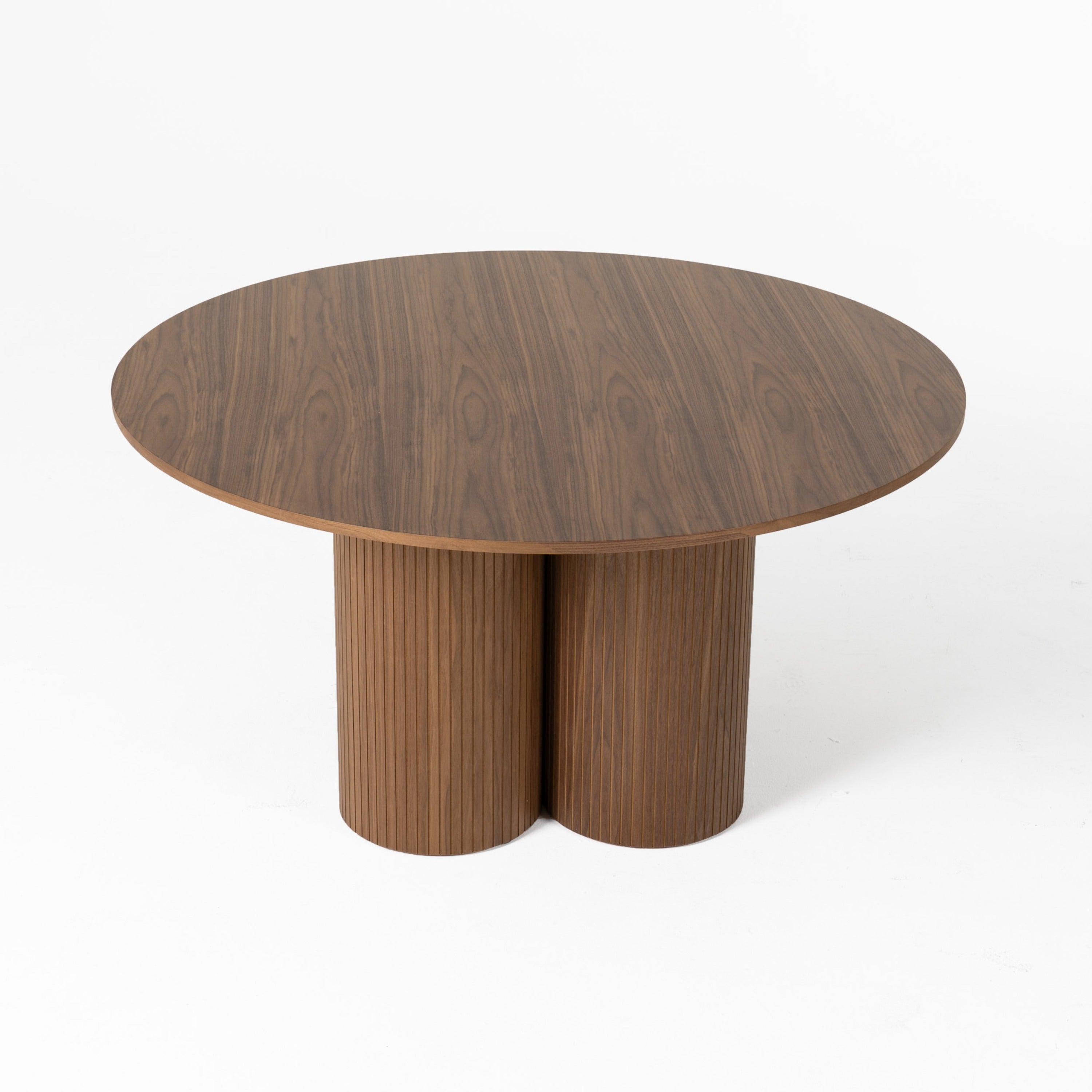 Depew - Mid-Century Modern Walnut Round Dining Table - image 2