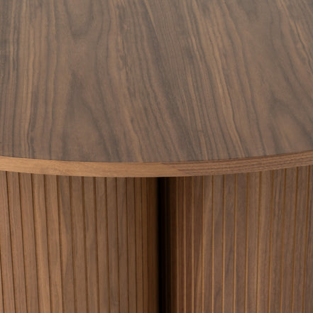 Depew - Mid-Century Modern Walnut Round Dining Table - image 3