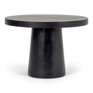 Desoto - Modern Black Concrete Round Dining Table - image 5