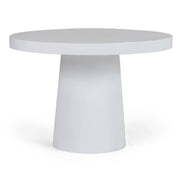 Desoto - Modern White Concrete Round Dining Table - image 5