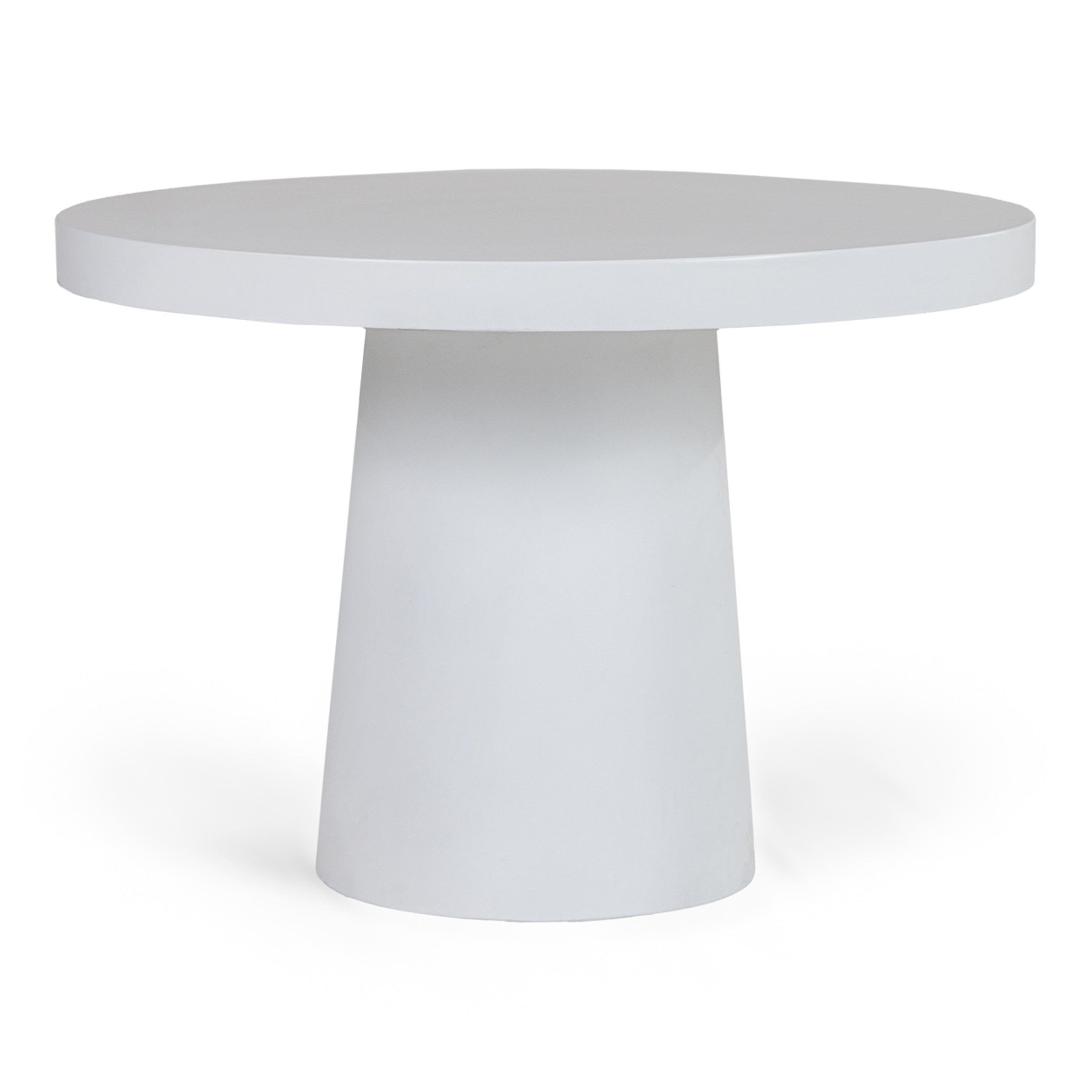 Desoto - Modern White Concrete Round Dining Table - image 5
