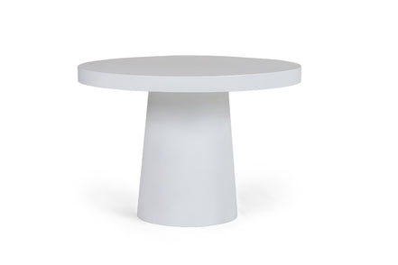 Desoto - Modern White Concrete Round Dining Table - image 2