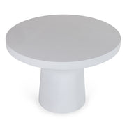 Desoto - Modern White Concrete Round Dining Table - image 3