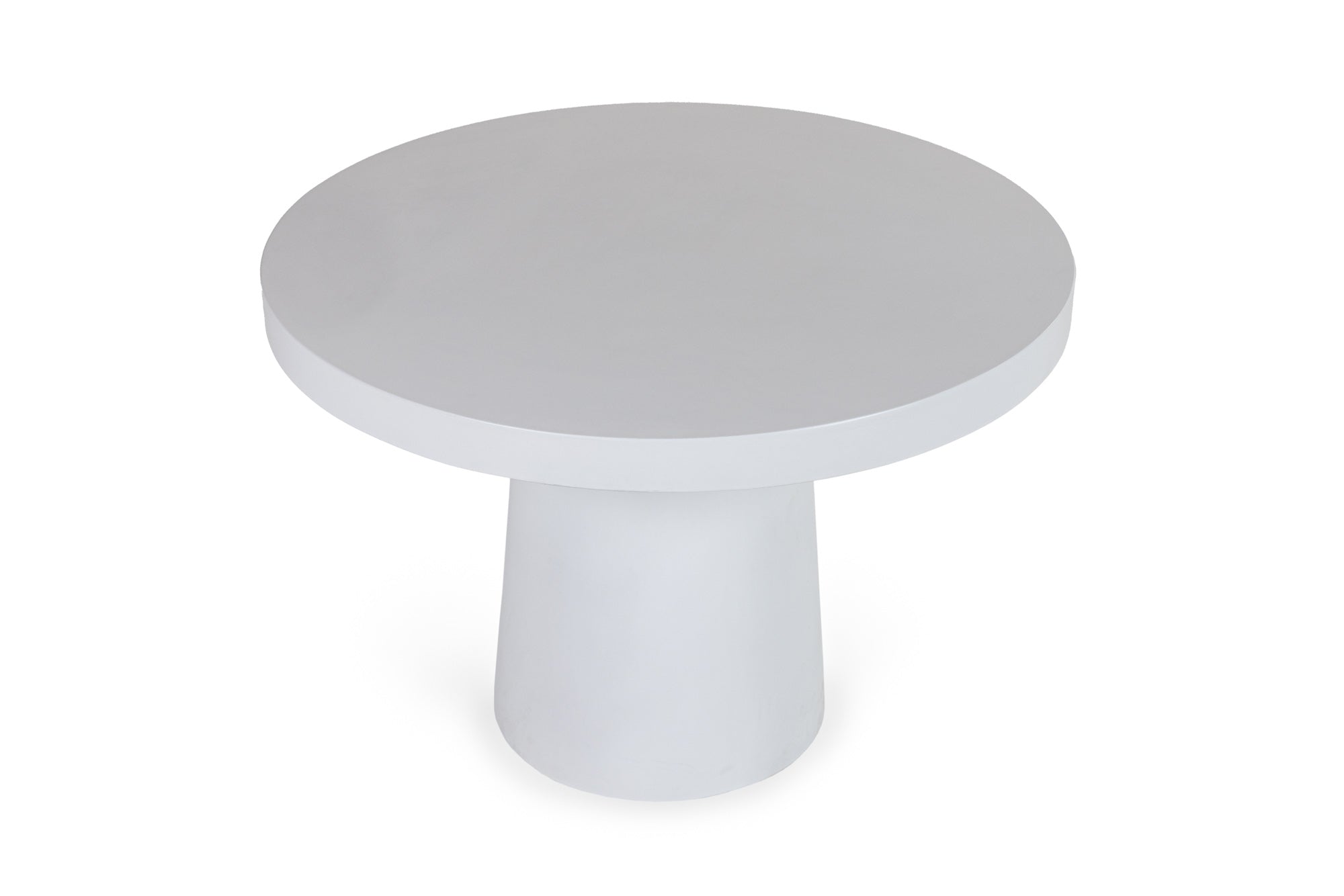 Desoto - Modern White Concrete Round Dining Table - image 3