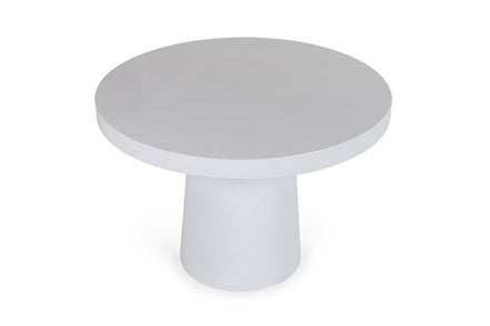 Desoto - Modern White Concrete Round Dining Table - image 3