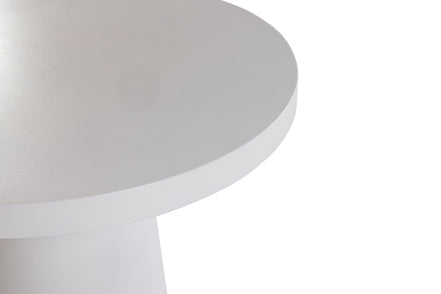 Desoto - Modern White Concrete Round Dining Table - image 4