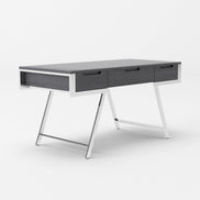 Dessart - Modern Elm Grey Office Desk - image 4