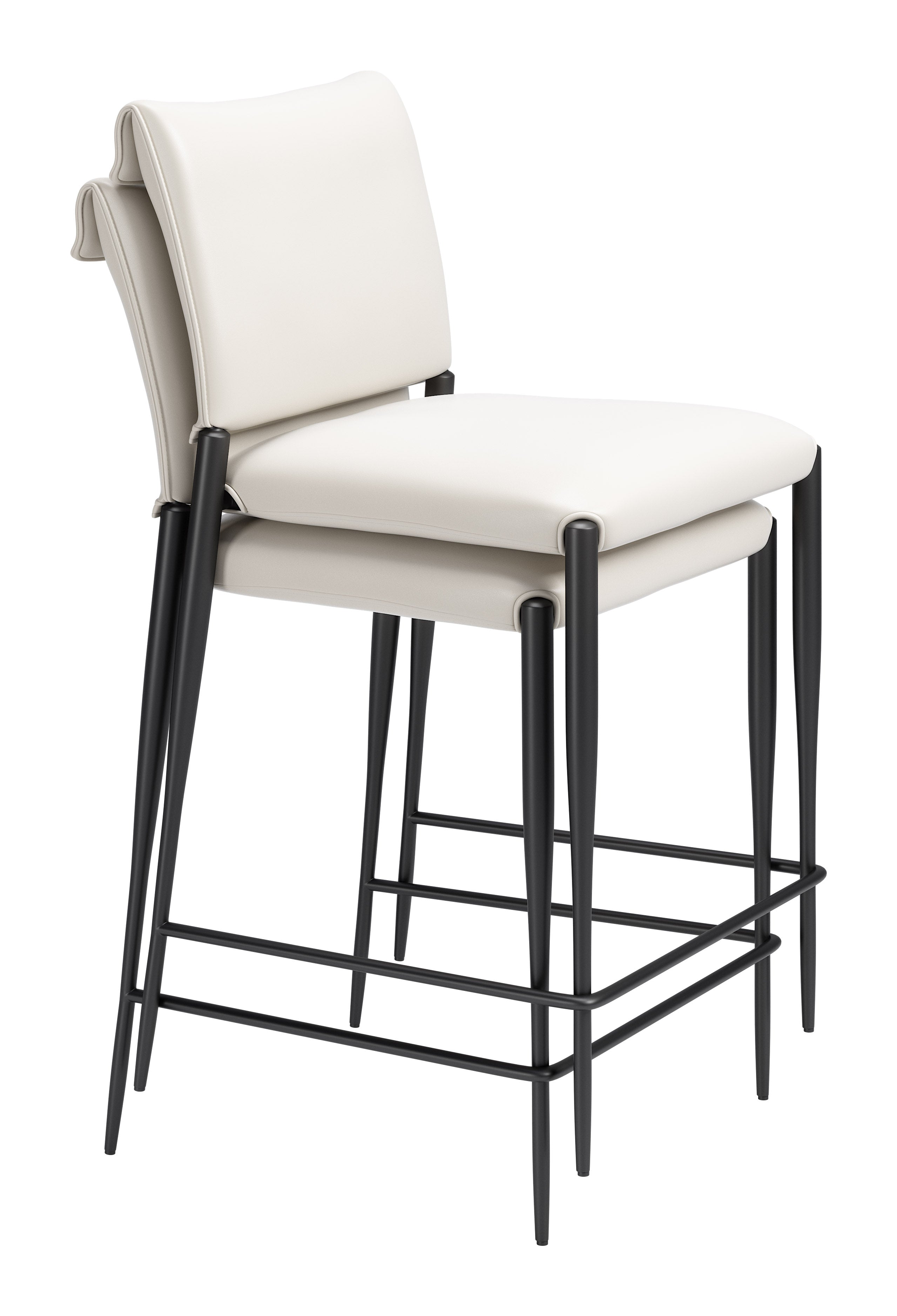 Freesia Counter Stool (Set of 2) White