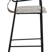 Couva Barstool (Set of 2) Gray Tweed