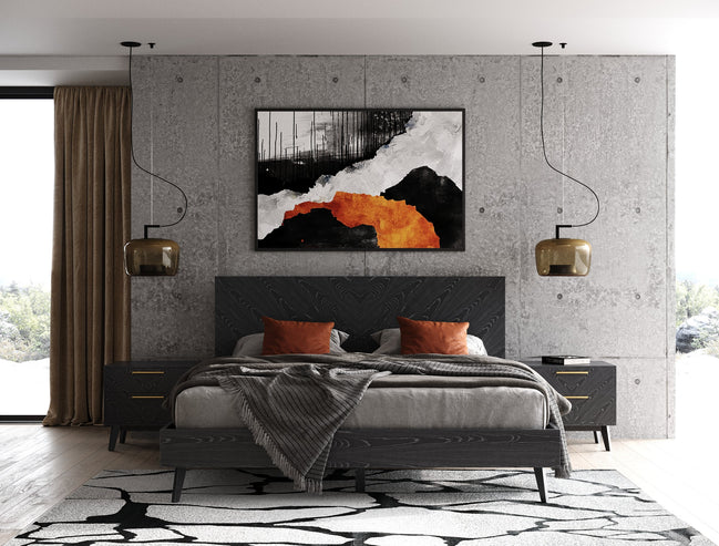 Diana - Modern Grey Ash Nightstand