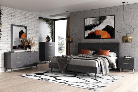 Diana - Modern Grey Ash Mirror - image 2