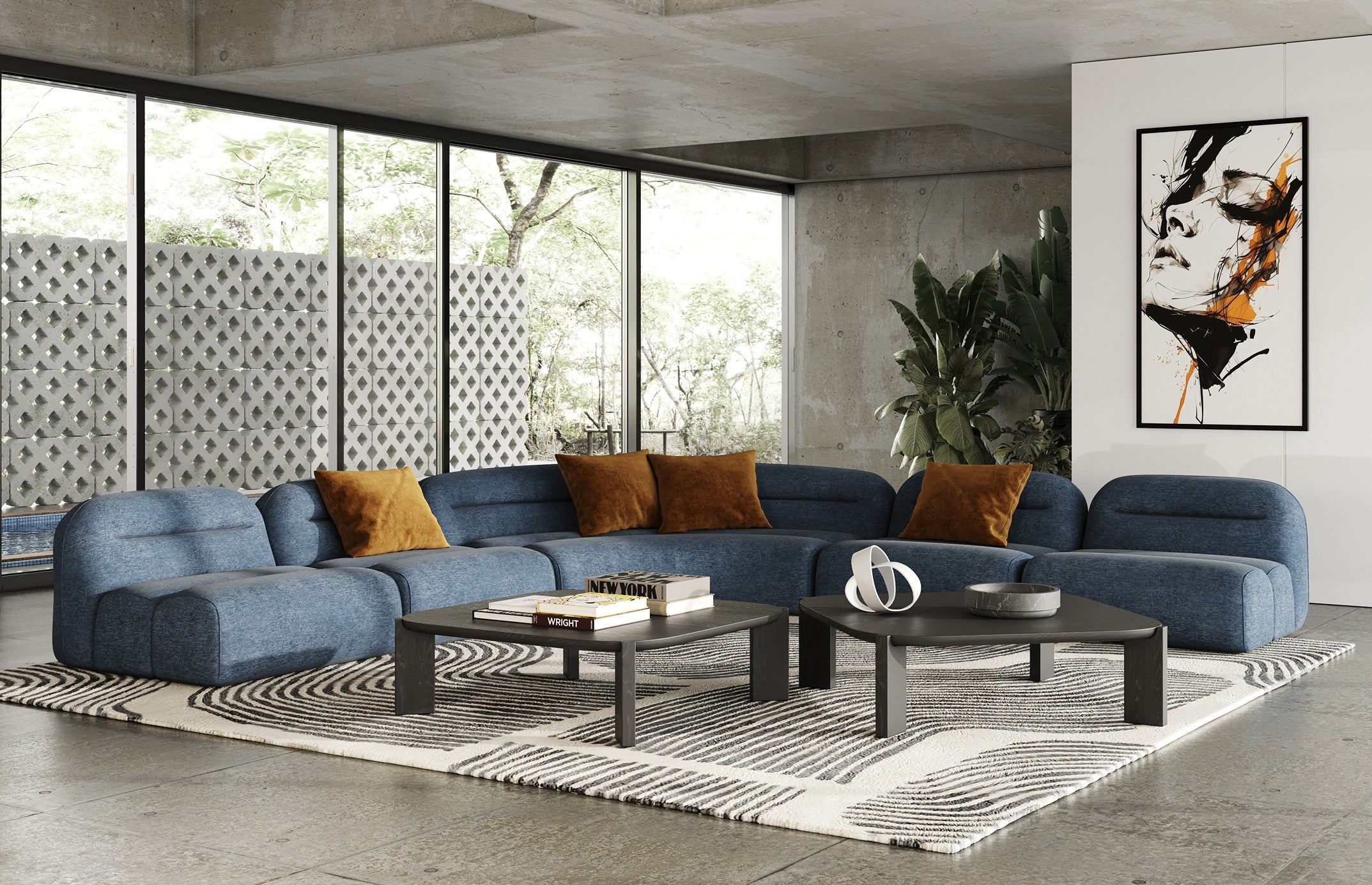 Noah - Modern Dark Brown Square Coffee Table - image 4