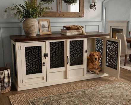 Pet Kennel White 72 in