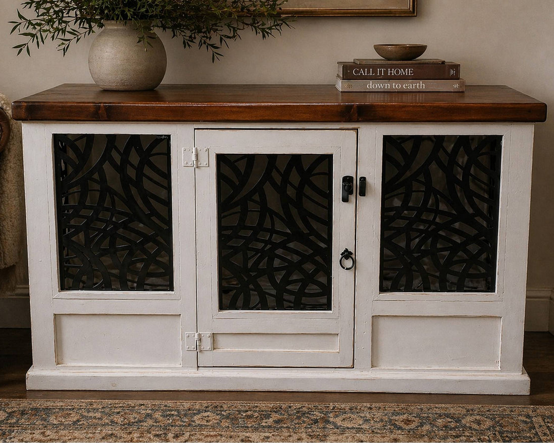 Pet Kennel White 60 in