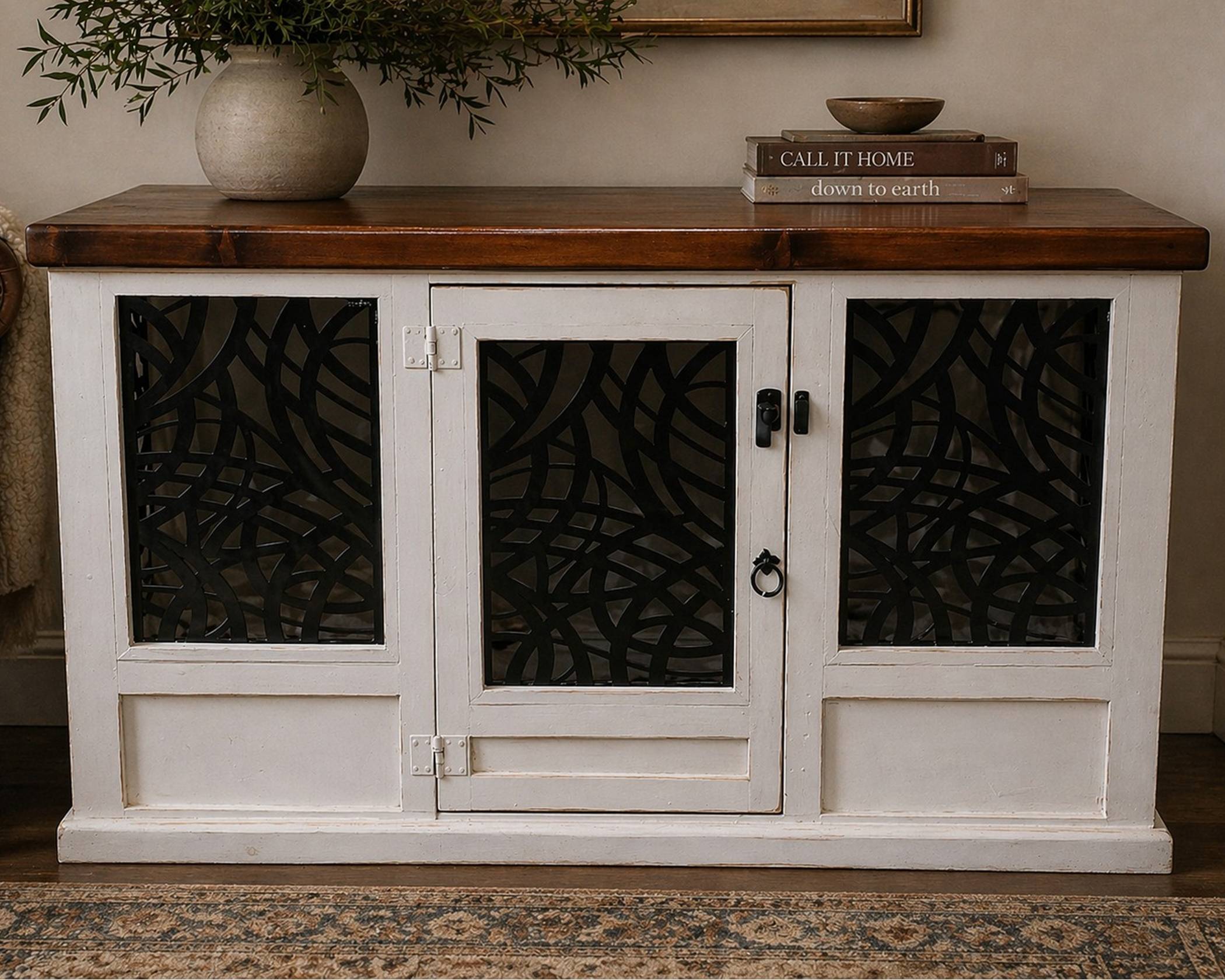 Pet Kennel White 60 in