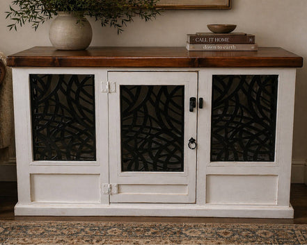 Pet Kennel White 60 in