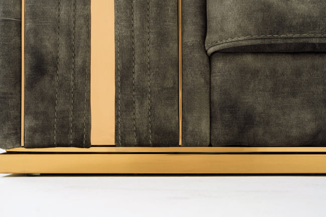 Dosie - Transitional Grey Velvet Chair