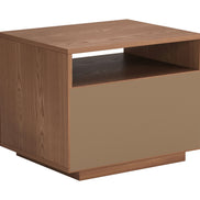 Slit Nightstand Walnut